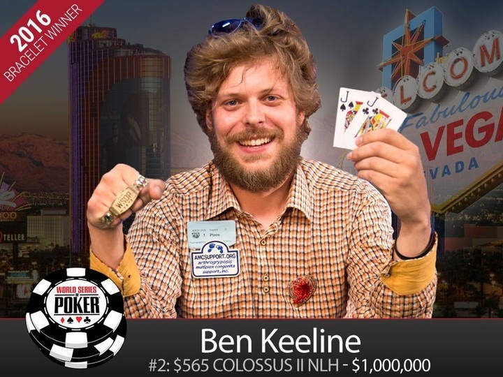 2016 WSOP: 迫于生计快要放弃之时，Ben Keeline赢得100万美元