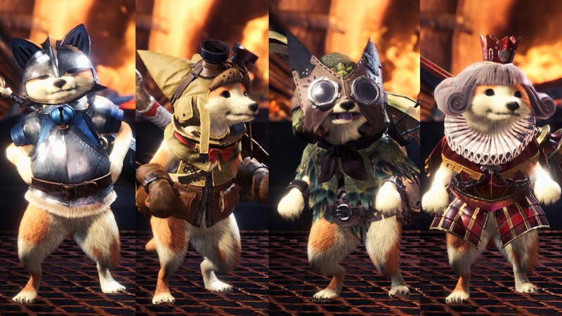 《魔物猎人世界》玩家自制“艾路狗”MOD模组 柴犬呆萌表情太可爱了