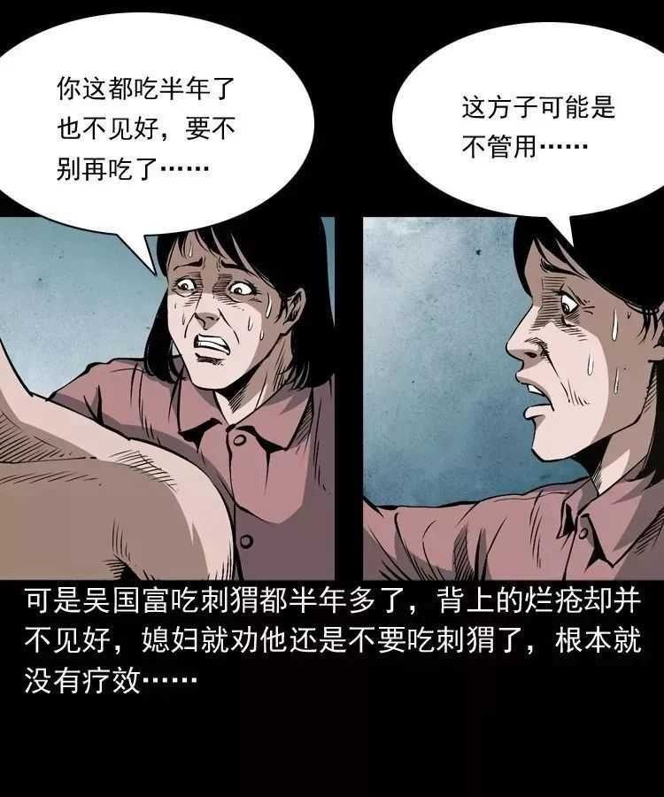 恐怖漫画推荐《吃刺猬的人》 为治怪病吃吃刺猬险丧命