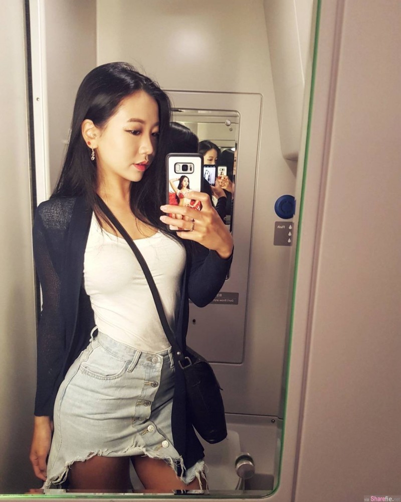 韩国健身正妹Minchae Seung 性感紧身衣展现完美身材