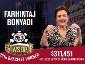 【6upoker】2018 WSOP女冠军诞生，Farhintaj Bonyadi赢得第36项赛事冠军