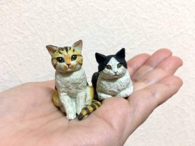【6upoker】模型师与奇谭合作猫雕刻扭蛋 高级质感扭蛋很可爱