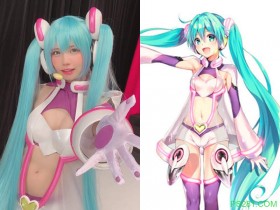 【6upoker】「矢吹健太朗」绘制的初音形象图《えなこ》Cosplay 重现啦～