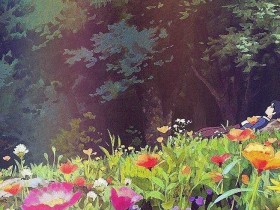 【6upoker】宫崎骏动漫场景插画 第一张插画都有童话的味道