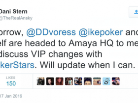 【6upoker】Negreanu、Haxton、Stern、Dvoress在Amaya总部聚会，与扑克之星商讨VIP政策变革
