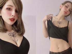 【6upoker】混血正妹「榕榕」穿上黑色低胸裝,「超兇的G奶」有夠惹火!
