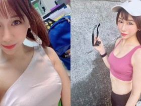 【6upoker】正妹鴨鴨「運動時秀出纖腰」,性感美乳曲線好養眼!