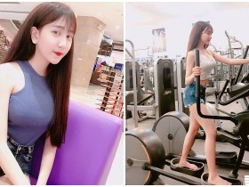 【6upoker】高中嫩妹「辣露乳溝」健身,「白皙長腿」看了快噴鼻血!