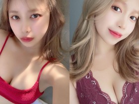 【6upoker】熱愛健身的「性感美胸櫻花妹」,「火紅內衣」畫面超邪惡!