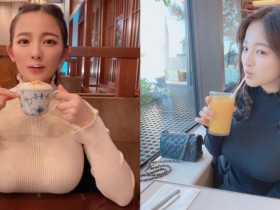 【6upoker】天木じゅん「超級杯」太重只好放上桌 囂張乳量讓人壓迫感十足