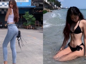 【6upoker】超強「逆天長腿妹」腿長100cm!骨感纖細比例超優,根本超模曲線!