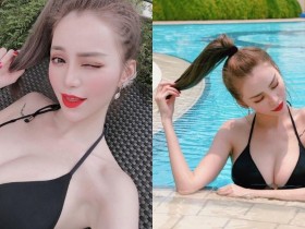 【6upoker】超辣台灣正妹「Ariel Shih」前進星國玩耍,洶湧海波連魚尾獅都要投降啦