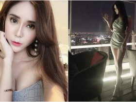 【6upoker】高空酒吧出現「長腿美人」NiNi火辣身材路人看呆 平時還最不愛穿褲子~