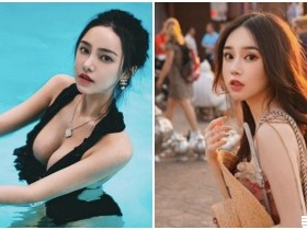 【6upoker】好深長的溝!正妹下到水中「乳量噴發」,濕潤的美胸看了好上癮!