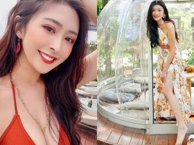 【6upoker】激推美胸正妹!長髮美人「Nikki」度假洋裝顯長腿優勢,纖細小蠻腰也不忘露出!