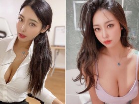 【6upoker】誘惑系辣模 Eunhye「低胸福利」放好放滿!身體微微一傾,事業線深不可測