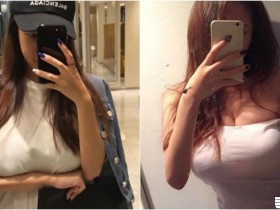 【6upoker】太誇張啦!「澎湃巨奶妹」前凸後翹好惹眼!「胸部太重」受不了用手撐著!