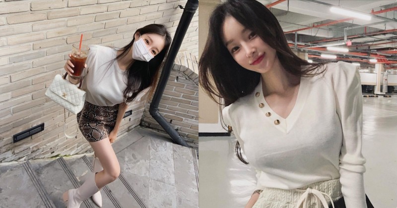【6upoker】停車場V領正妹「曲線佳顏值又高」，性感美腿又細又長！