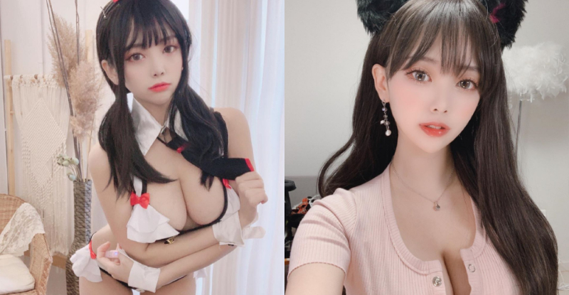 韓國甜美Coser Kim Dami內建「人間胸器」　胸前扣子總是扣不起來