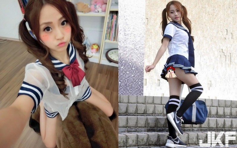 【6upoker】台灣學生妹！在學校裡掀衣「露底褲」連「透明水手服」都敢穿出門，課桌椅是這樣用嗎…