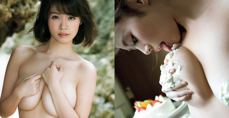 【6upoker】自己舔自己！「Ｉ奶正妹」低頭大舔奶油　軟嫩巨乳太誘惑！