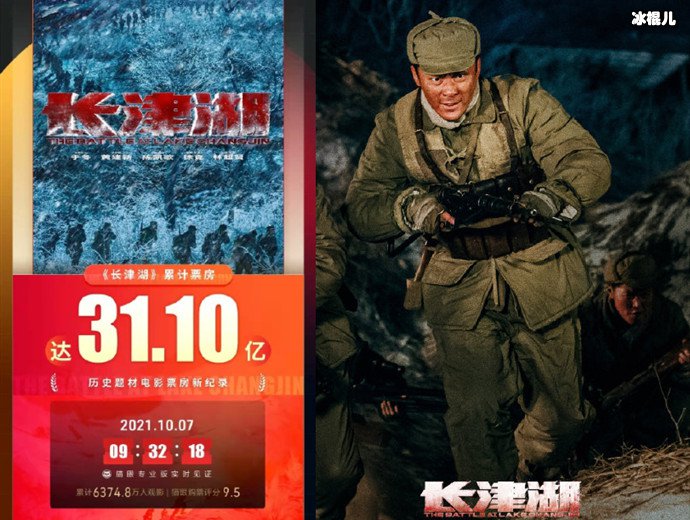 【6upoker】《长津湖》成影史历史片票房冠军, 票房破31.10亿持续逆跌