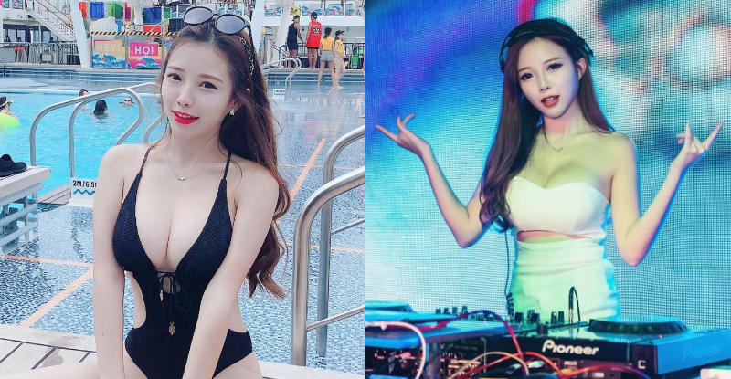 高峰又深谷！超狂女ＤＪ「藍星蕾Amber Na」帥氣刷盤，讓人無法無視那條深長鴻溝！