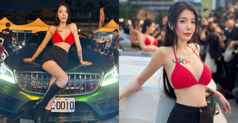 【6upoker】她是誰？車聚活動驚見絕美長腿妹　又酷又甜讓人欲罷不能