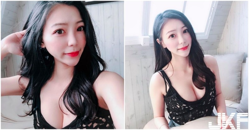 【6upoker】「渾圓美乳」太飽滿了！正妹低胸裝「大挖空」，事業線深到極點