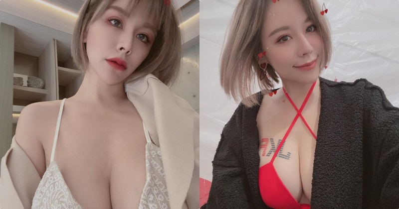 【6upoker】美食部落客「勾勾」火辣兇器超巨大，G級美乳用手無法掌握！