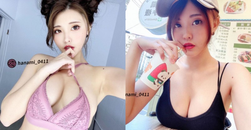 巨乳正妹「苡琍 Hana」開玩笑稱自己有兩粒　飽滿的那兩粒真的不小