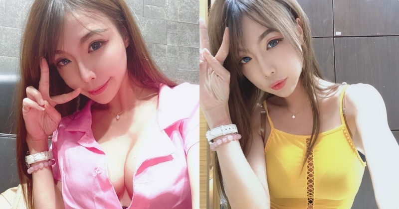 超性感小精靈正妹「蕾蕾」，「胸前領口大開」好惹火！
