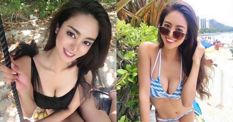 【6upoker】焦糖肌正妹「大柳麻友」燦爛笑容太迷人！比基尼辣曬性感 S 曲線