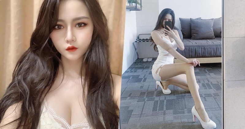 【6upoker】173公分超長腿麻豆「冰冰Cream」,對鏡自拍「美腿太逆天」!