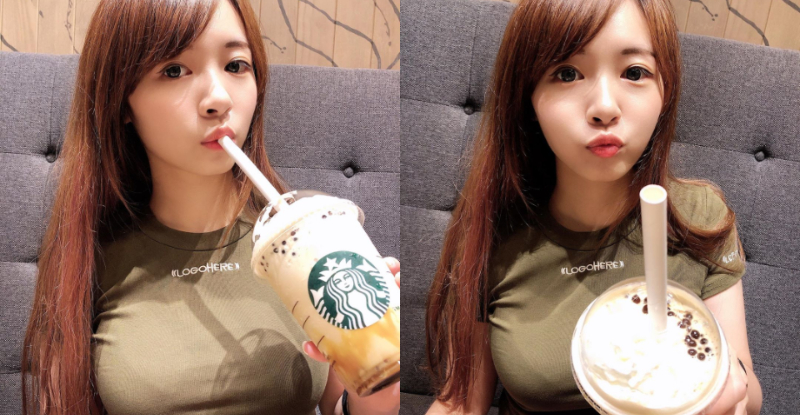 【6upoker】波霸吸起來！「恐龍妹Sing」大方分享好喝珍奶，網友卻被包覆的兇猛形狀嚇到歪樓！