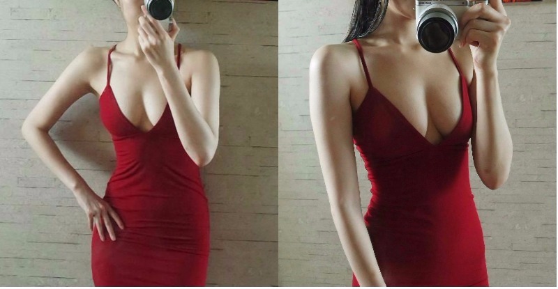 【6upoker】性感OL深V自拍，窄裙包緊緊「臀型乍現」！逼人跳槽當他同事…