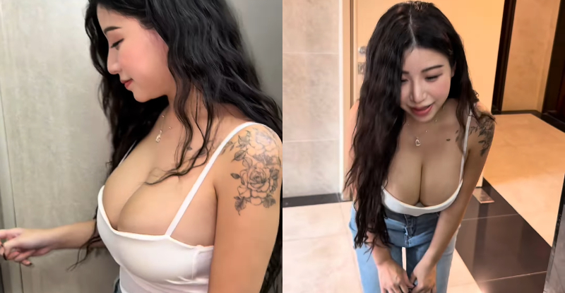 【6upoker】影/兇猛鄰居「艾瑪Emma」巨乳跑跳碰，「誠意道謝」讓人不小心繳房租！