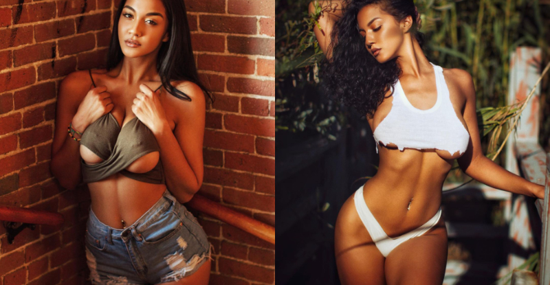 【6upoker】狂！野性妹「乳量外溢」散發焦糖奶香　「黑膠藝術」藏不住誘人好身材