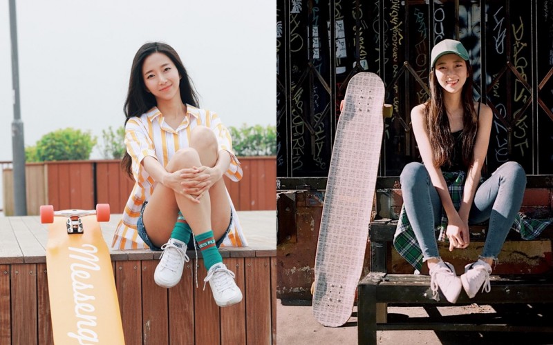 【6upoker】韓國滑板正妹「高孝周」 誘人甜笑超勾魂　有練過雙腿就是讚，根本強迫戀愛！