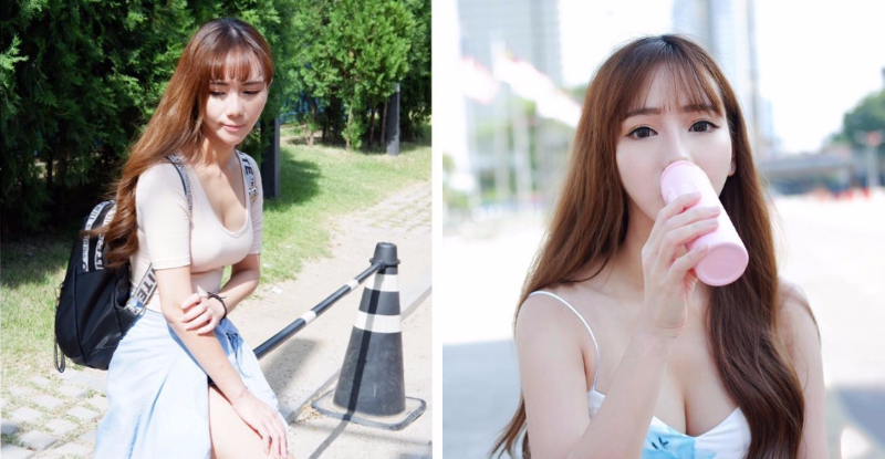 【6upoker】水嫩感無敵！「白皙嫩模」帶長輩曬太陽，胸前「有感重量」太吸睛了！