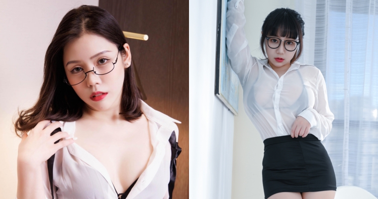 【6upoker】邊工作邊想色色！讓你上班不專心的 3 位性感同事，穿著爆乳、透膚 OL 裝根本誘人犯罪！