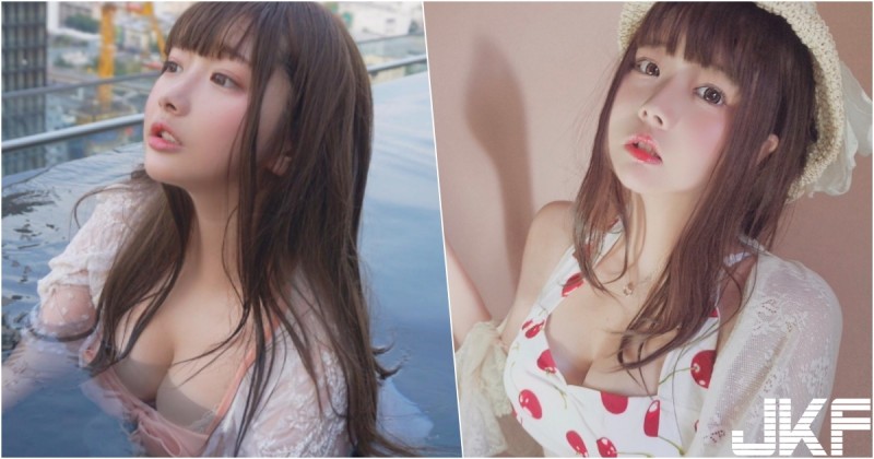 【6upoker】水中芙蓉！超甜美萌妹子擁有「豐滿少女酥胸」！巨大反差真的太邪惡了啦！