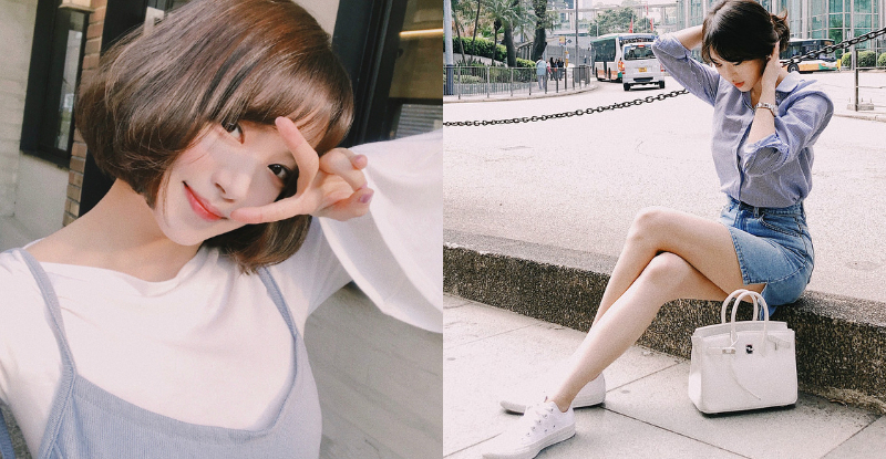 【6upoker】俏麗短髮妹「水汪大眼」散發清新氣質，圓領挖空大露「美嫩肌膚」！