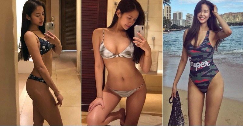 【6upoker】乳力集中！妹子比基尼奶溝「又深又長」讓人看不見底，長腿自拍照好銷魂