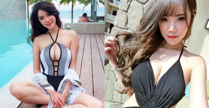 【6upoker】正妹池畔邊爆乳泳衣大秀「渾圓奶球」　乳波陣陣襲來讓人站不住腳！