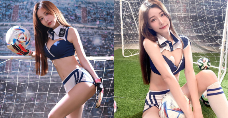 【6upoker】性感世足賽！火辣守門員「妮娜張張」提臀防守，「美白大部位」點燃開幕儀式！