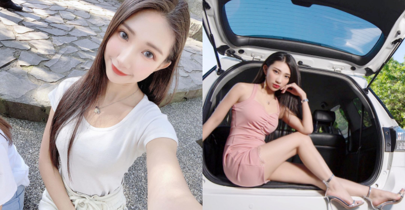 【6upoker】副駕正取！甜美正妹「小曖萱Strawberry」水汪大眼太吸睛，香車配美人剛好一次包軌！