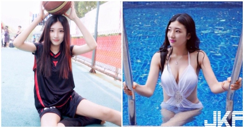 【6upoker】九頭身「性感籃球女神」！　脫下球衣…原來是隱乳系正妹！