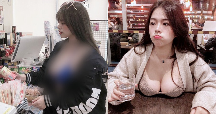 【6upoker】嗶嗶！太犯規！E 奶辣模「馮子紜 Teresa」穿這樣逛超商 粉絲：衝著我來不要欺負店員