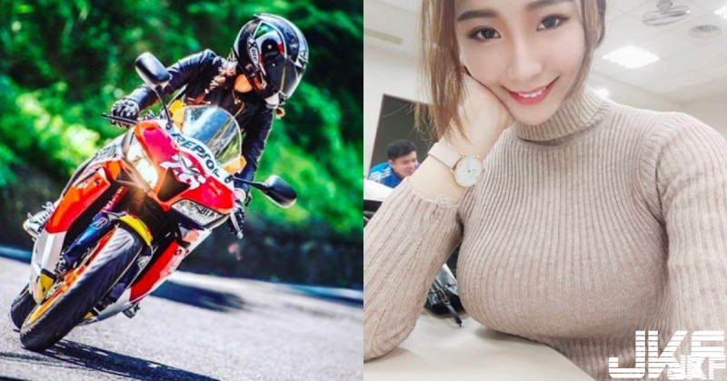 【6upoker】車友注意！防摔衣下真面目竟是「絕世美顏」，胸前「好大一包」原來自帶安全氣囊！